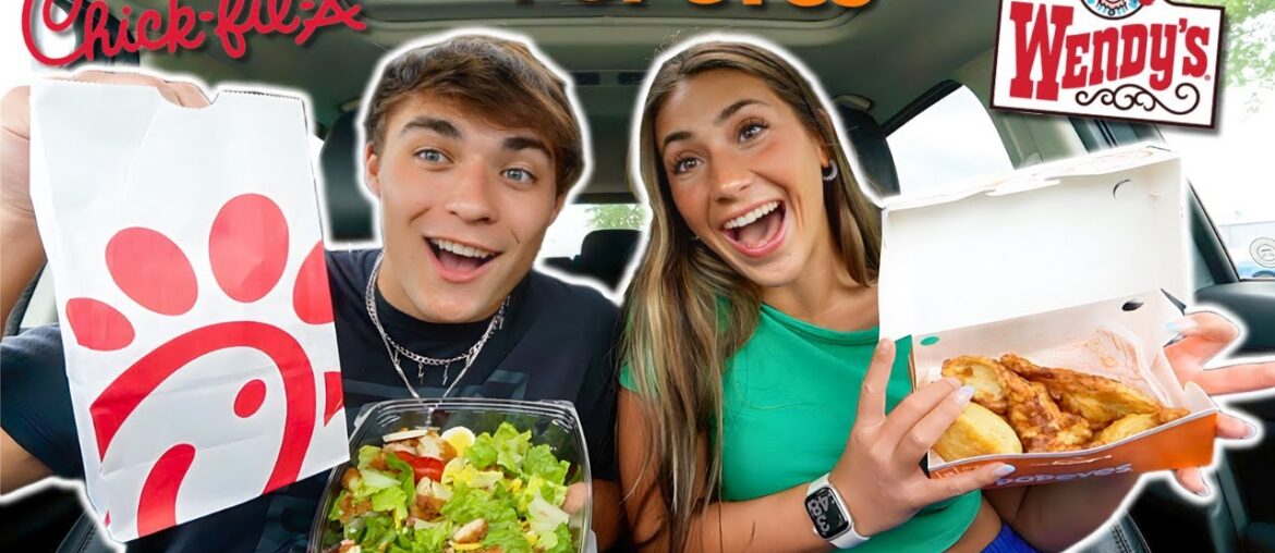EATING THE HEALTHIEST FOOD ITEMS AT FAST FOOD RESTAURANTS!