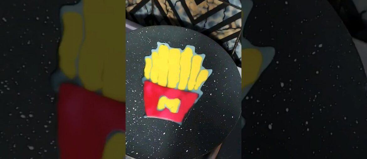 French Fries Pancake Art | Pancake Recipe | Pancake Art #trending #ytshort #chatorinikki #shorts