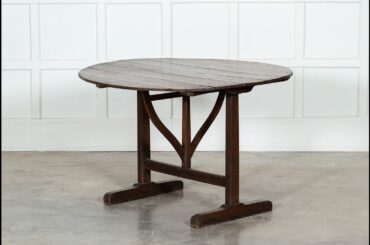 Large 19thC French Oak Vendange Wine Table