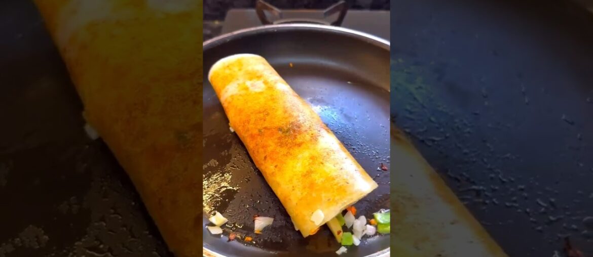 Schezwan French fries Dosa #ritusculinaryarts #shorts #streetfood
