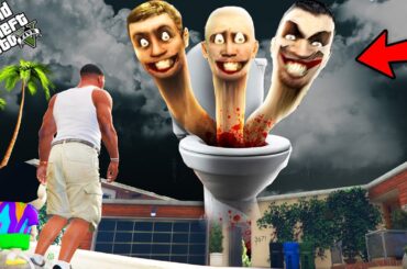 GTA 5 : I Found The Skibidi Toilet Monster With Franklin in GTA 5 ! (GTA 5 mods)