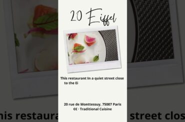 Where to Eat Near the Eiffel Tower.