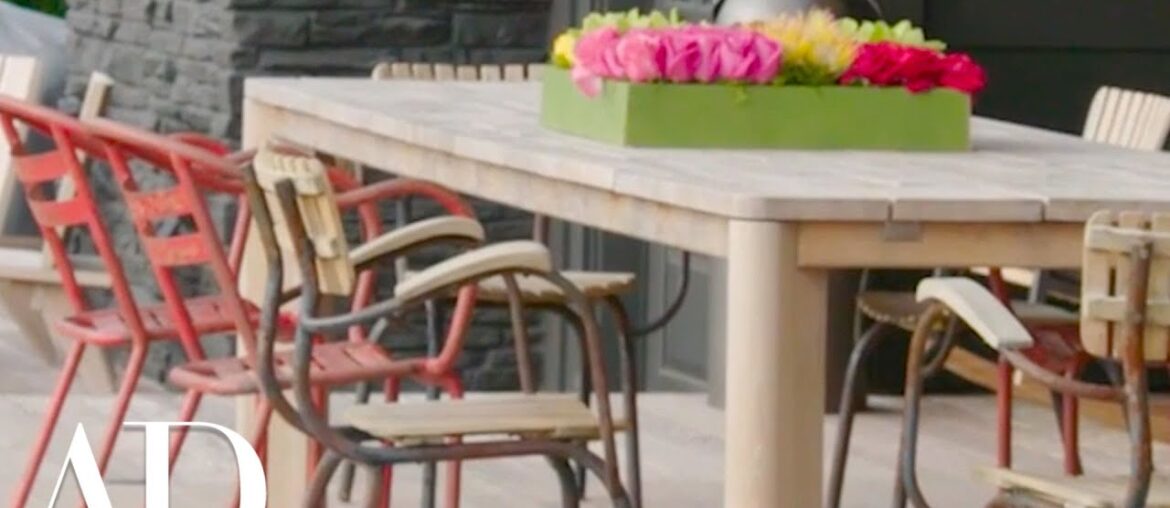 Jessica Alba has the perfect outdoor/indoor dining set up