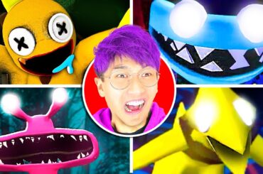 RAINBOW FRIENDS 2 ALL NEW JUMPSCARES vs OLD! (LANKYBOX REACTION!)