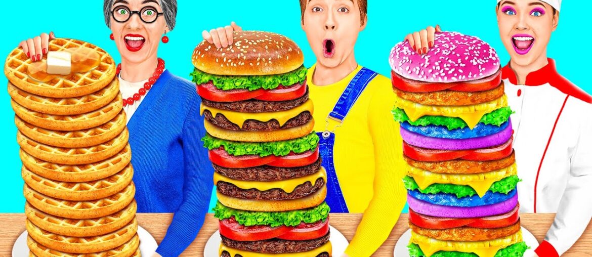 Me vs Grandma Cooking Challenge | Funny Situations by HAHANOM Challenge Me vs Grandma Cooking Challenge | Funny Situations by HAHANOM Challenge