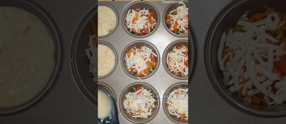 Mini Chicken Quiche in Muffin Tin/ Simple and Easy French Recipe #shorts #miniquicheshorts