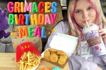 McDonalds Grimaces Birthday Meal! + Launching Memberships!!