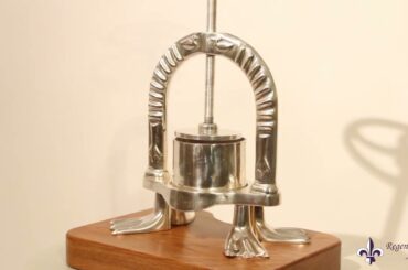 Antique Rare French Silver plated Duck Press 19th Century