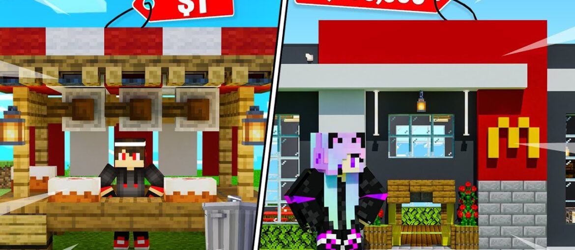 I OPENED a FOOD STALL in Minecraft… I OPENED a FOOD STALL in Minecraft...