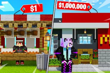 I OPENED a FOOD STALL in Minecraft...