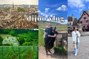 DIJON TRAVEL VLOG // WEEKEND MARKETS, BURGUNDY WINE TOUR & FRENCH COUNTRYSIDE