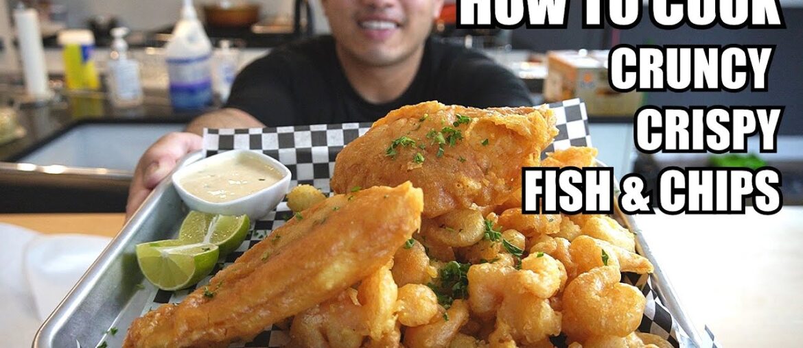 How To Cook CRISPY FISH & CHIPS
