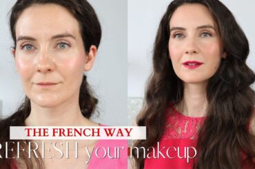 FRENCH BEAUTY SECRETS | How to refresh your makeup & fix cakey foundation | How to: Flawless skin
