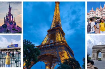 Disneyland Fireworks - Eiffel tower - Paris France trip