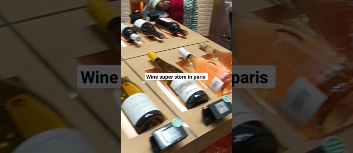 awesome display of fine french wine in super store madelline, paris #travel #shortfeed  subscribe
