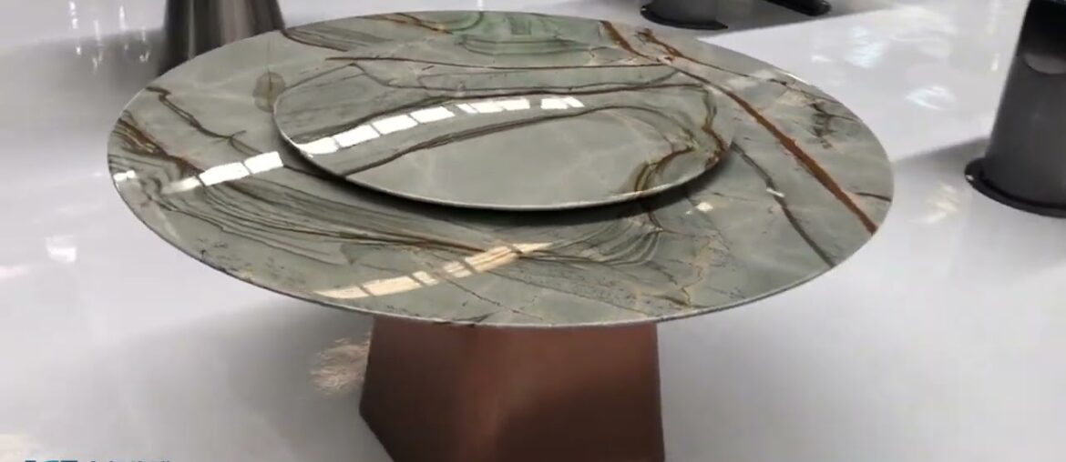 2023 Luxury Home Table | Blue Roma Quartzite Dining Tables | KA UNITED