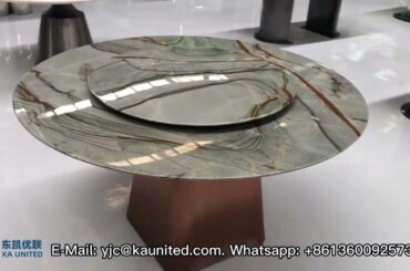 2023 Luxury Home Table | Blue Roma Quartzite Dining Tables | KA UNITED