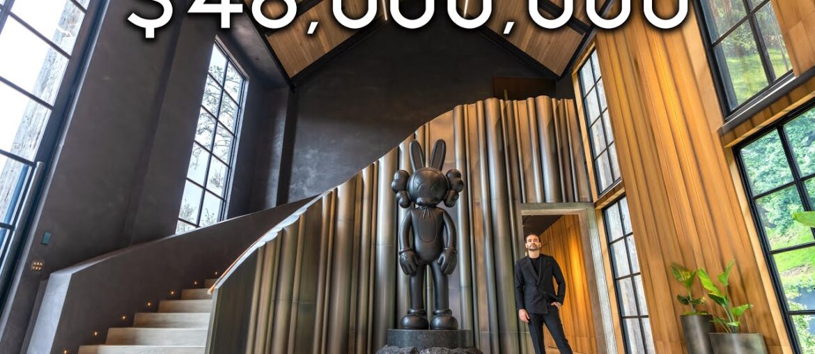 Inside a $48,000,000 Beverly Hills "MODERN BARNHOUSE" Filled with Expensive Art