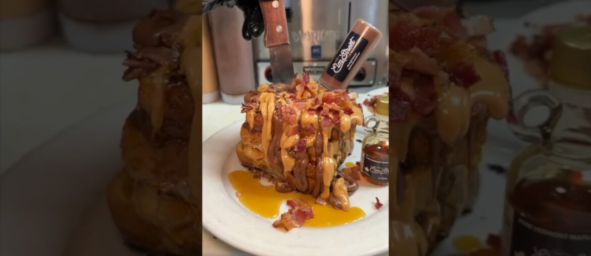 Celebrating Fathers Day with this  French Toast Stack! #food #foodie #foodlover #foodshorts