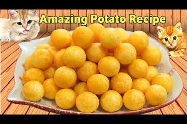 Amazing Potato Recipe | Potato Balls | Crispy Potato Recipe | Potato Snacks@Cooking Kun