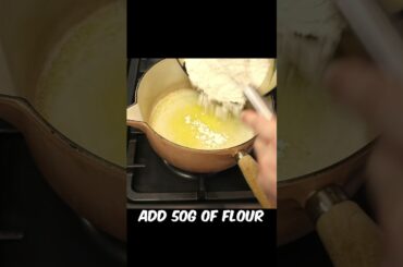 Bechamel Sauce Made Easy: Foolproof Techniques for Irresistible Creaminess! #shorts