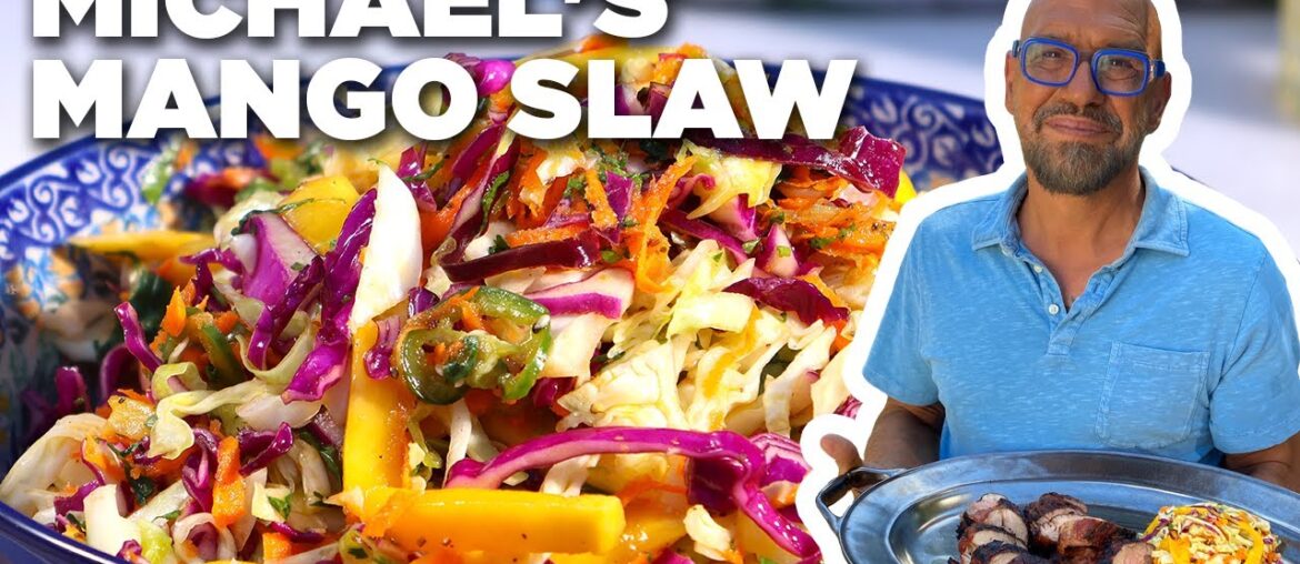 Michael Symon's Mango Slaw | Symon Dinner's Cooking Out | Food Network Michael Symon's Mango Slaw | Symon Dinner's Cooking Out | Food Network
