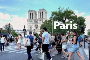 Paris France - HDR walking tour in Paris - HDR 60 fps - June 15, 2023