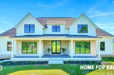 TOUR A MODERN LUXURY FARMHOUSE w/ Covered Porch Sitting on 1.05 ACRES in Spring Hill, Tennessee