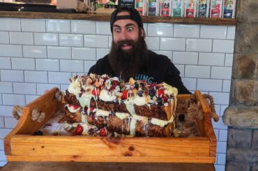 THE GIANT FRENCH TOAST CHALLENGE THAT NOBODY'S MANAGED TO BEAT YET | BeardMeatsFood