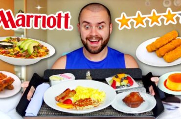 I Only Ate Marriott ROOM SERVICE for 24 HOURS! Hotel Menu Review!