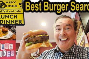 New Orleans Food Adventure: Best Burger Search at Daisy Dukes Restaurant Review Vlog