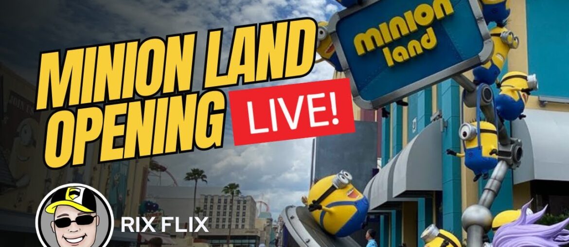 LIVE! Minion Land Soft Opening (including minion cafe)