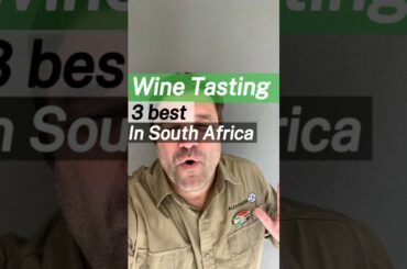 What are the 3 best places to Wine Tasting in South Africa #southafrica #safari #winetasting