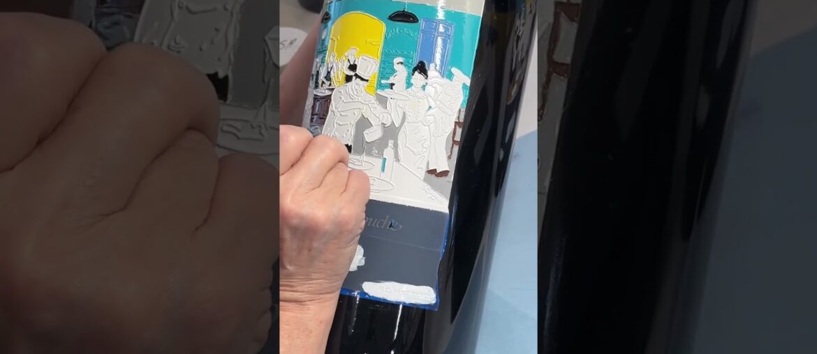 Wine Bottle Art Recreation for Amuse Bouche | Napa Valley Wine Bottle Art Recreation for Amuse Bouche | Napa Valley