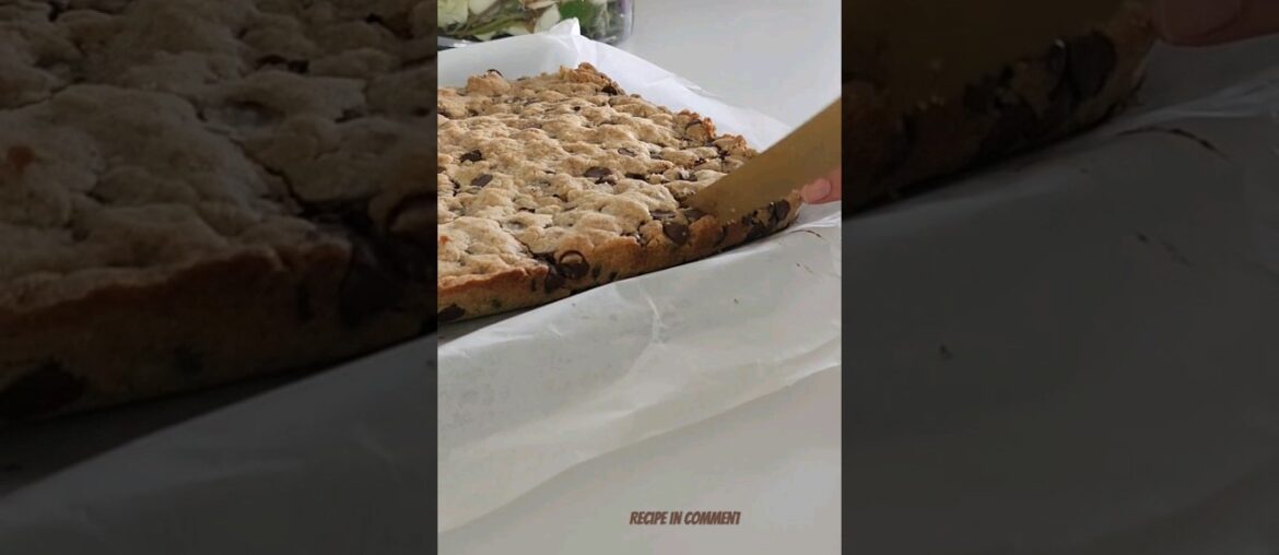 Incredibly tasty! Chocolate chip bar! Recipe in comment! #tasty #chocolate #france #usa