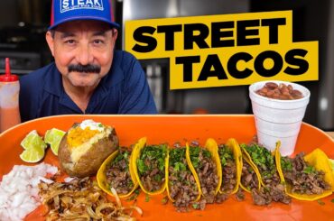 Easy Street Tacos Recipe - Taqueria Style Tacos de Bistec a la Plancha (Super Delicious)