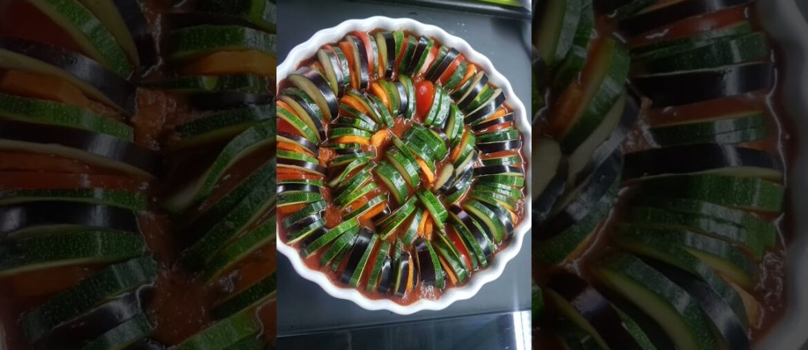 Baking Ratatouille my own version | A Delicious French Recipe #asmrshorts