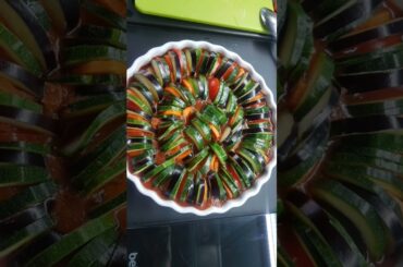Baking Ratatouille my own version | A Delicious French Recipe #asmrshorts
