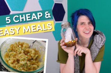 5 Cheap and Easy Meals You Can Make in Under 10 Minutes!!