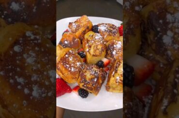 Hawaiian roll French toast #recipe #food #cooking #shorts