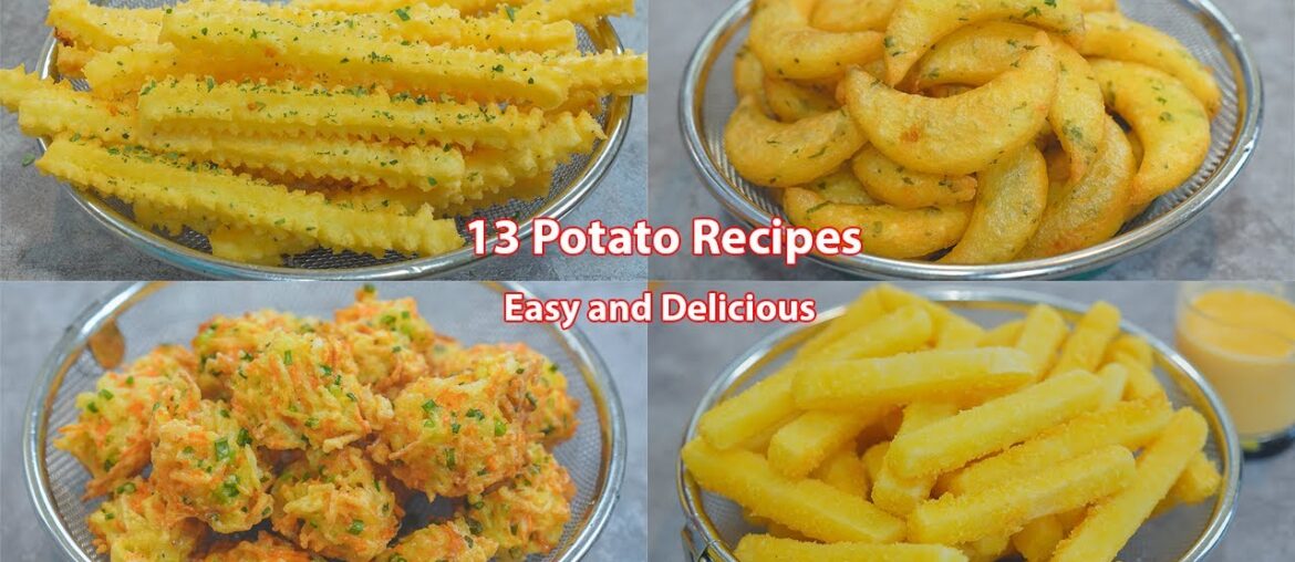 13 Amazing Potato Recipes!! Collections ! French Fries , Potato Balls , Potato Snack, Potato Sticks
