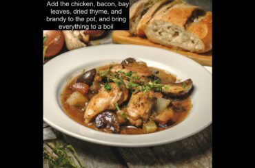 How to Make Classic French Coq au Vin Recipe | Maotai Kitchen