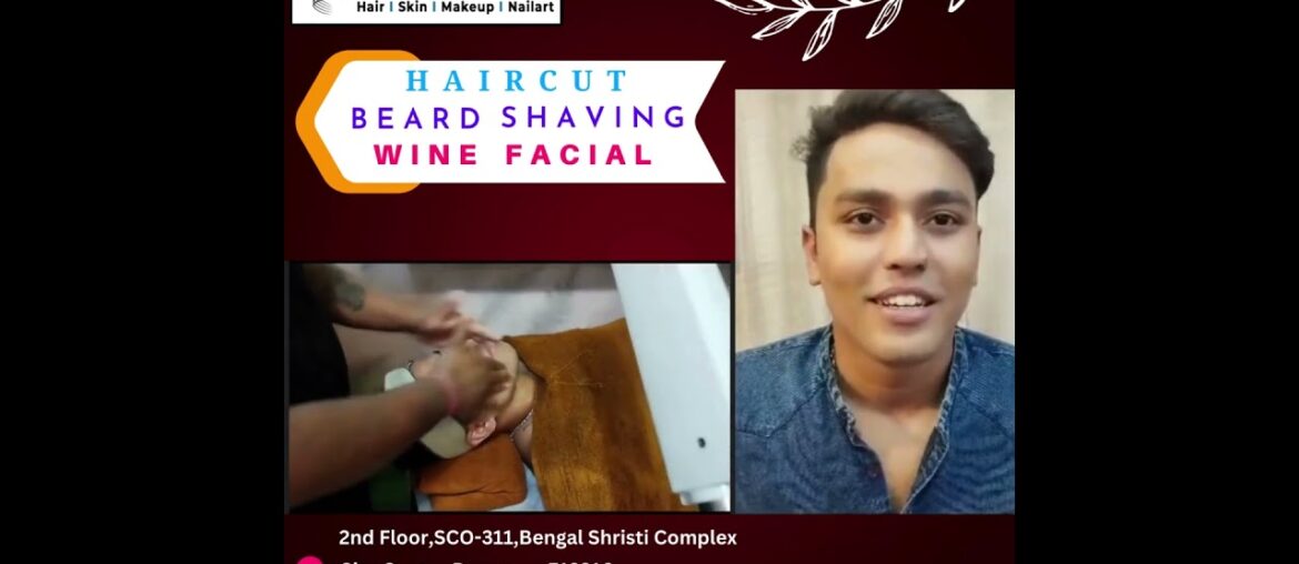 It is possible to groom with proper hygiene: haircut, shaving, and wine facial || #salonservices It is possible to groom with proper hygiene: haircut, shaving, and wine facial || #salonservices