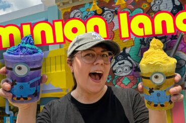 Universal's New Theme Park Land Opens! Best Food in Minion Land?