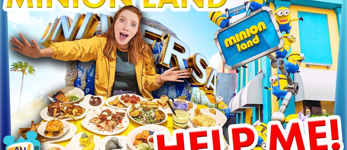Universal Has a New MINION LAND And I Ate EVERYTHING