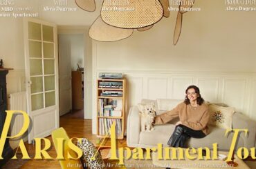 APARTMENT TOUR E08.Chic and Stylish Parisian Apartment Tour w/Pia| Vintage furniture +Parisian Decor