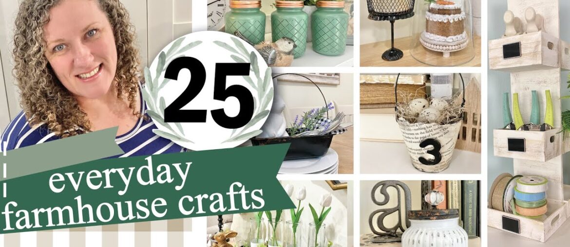 25 EASY Dollar Tree DIYs (Farmhouse) Home Decor Craft Projects