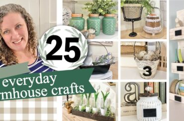 25 EASY Dollar Tree DIYs (Farmhouse) Home Decor Craft Projects