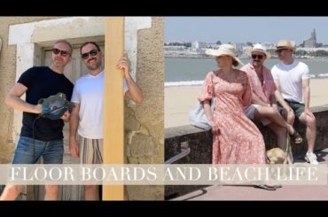 NEW LIVING ROOM FLOOR & TRIP TO THE BEACH | How to renovate an abandoned house in rural France