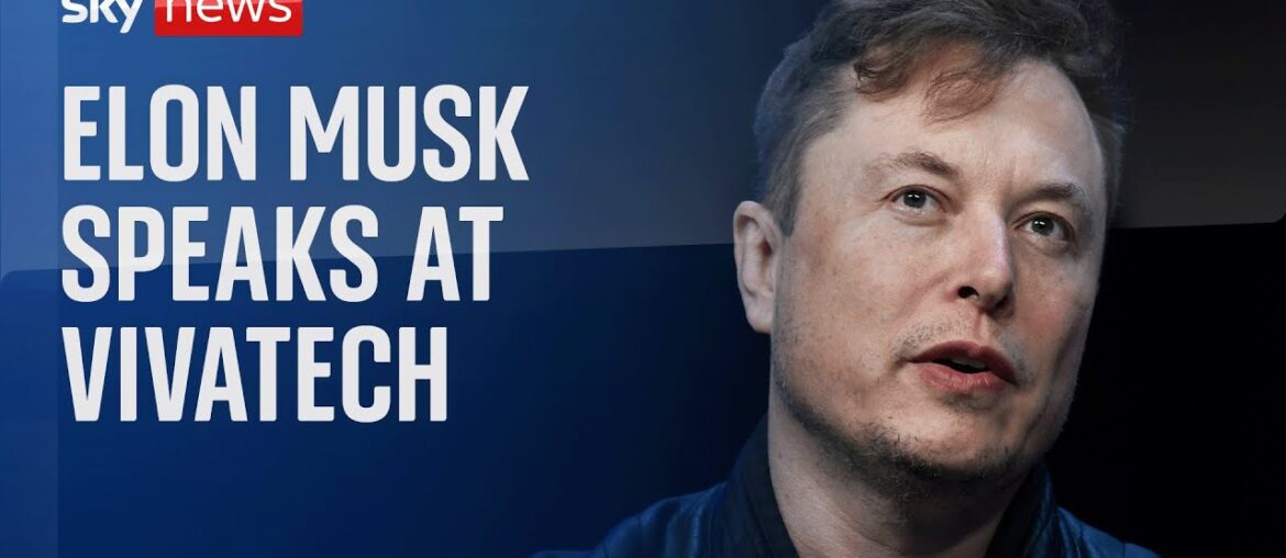 Elon Musk delivers speech at VivaTech